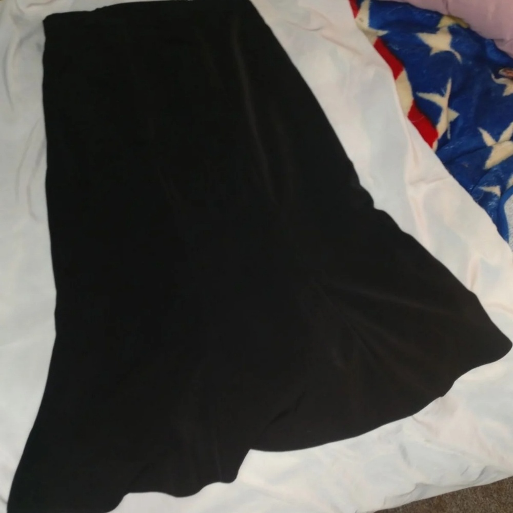 Black Wool Skirt